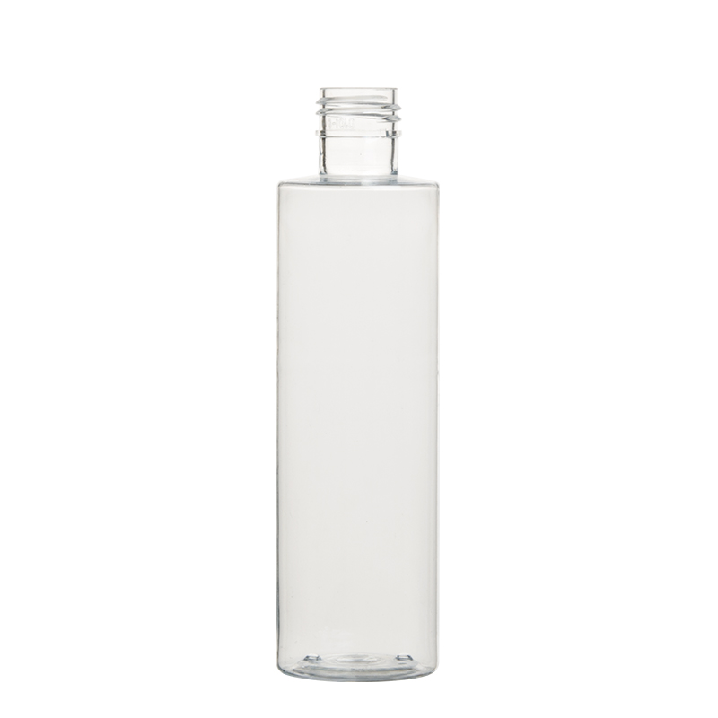 200ml 6.5oz Clear Plastic PET Cylinder Bottles Shampoo Bottles Lotion Bottles