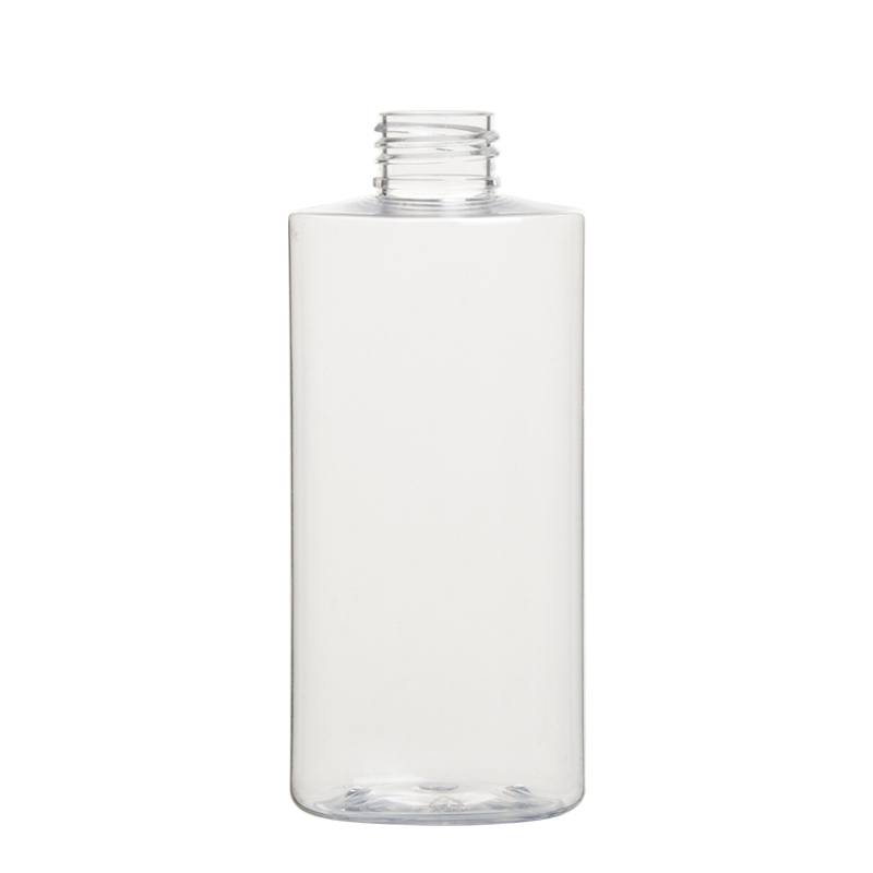 200ml 6.5oz Clear Plastic PET Cylinder Shampoo Bottles