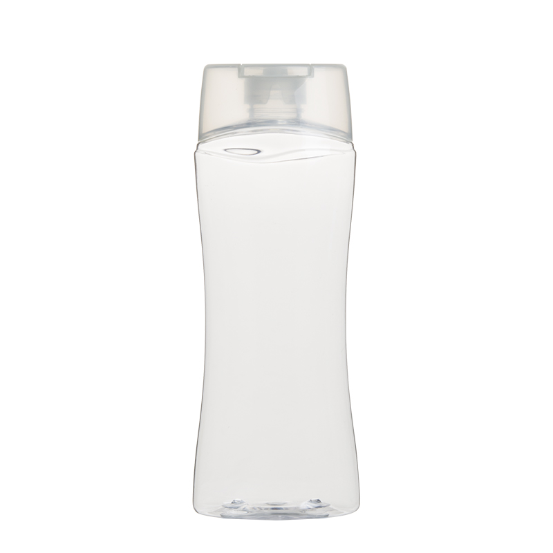 200ml 6.5oz Clear Plastic PET Flat Shampoo Bottles Lotion Bottles