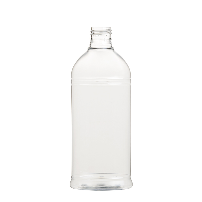 300ml 10oz Plastic PET Boston Round Clear Bottle Factory
