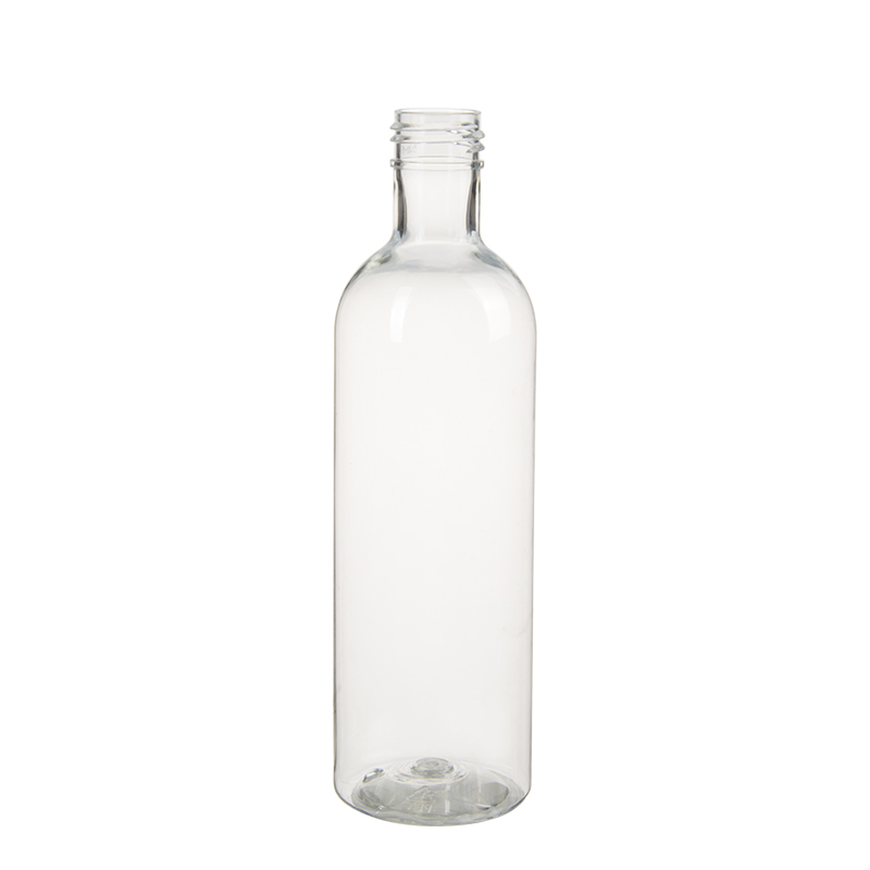 260ml 8.5oz Clear Plastic PET Cosmo Round Bottles Shampoo Bottles Lotion Bottles