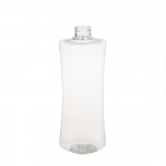 500ml 28mm Neck Size Unique Shape Plastic PET Bottle For Lotion or Shampoo