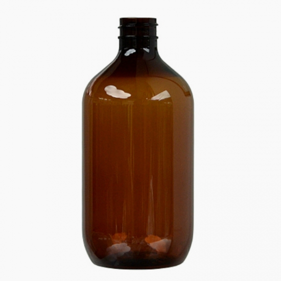 Garrafas de 500 ml de grande capacidade de shampoo garrafas âmbar de Boston redondo