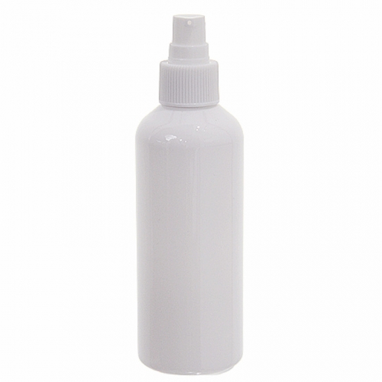200ml de 6,7 oz redondo branco PET garrafas de toner com névoa fina pulverizador