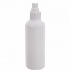 200ml de 6,7 oz redondo branco PET garrafas de toner com névoa fina pulverizador