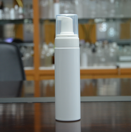  250ml frasco de bomba de espuma de sabão líquido de pet branco vazio frasco de bomba de espuma de sabão de limpeza facial