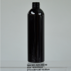  250ml garrafa pet redonda cilindro vazio