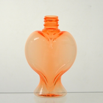 formato de coração 100ml garrafa pet de plástico para loções