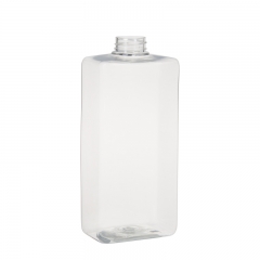 retangular quatro cantos 800ml embalagem cosmética para garrafa pet de plástico