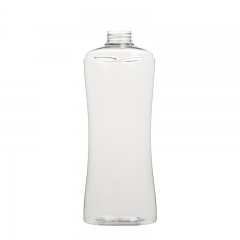 cintura pequena oval 800ml embalagem cosmética de garrafa pet de plástico