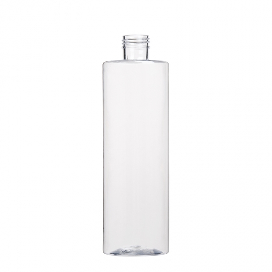 ombro plano cilíndrico redondo 550ml garrafa pet de plástico