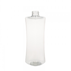 cintura oval pequena 500ml frasco plástico recipiente cosmético