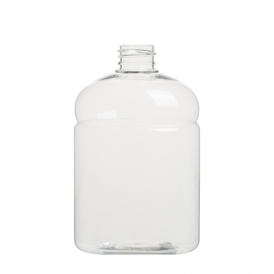 frasco texturizado com círculo no ombro 500ml frasco de cosmético transparente para animais de estimação novo frasco