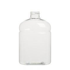 frasco texturizado com círculo no ombro 500ml frasco de cosmético transparente para animais de estimação novo frasco