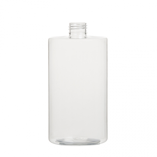 frasco redondo de ombro plano calibre 24 500ml frasco de cosmético transparente para animais de estimação novo frasco