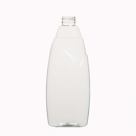 Ombro com design exclusivo 500ml Vazio 16oz Garrafa de plástico do recipiente cosmético
