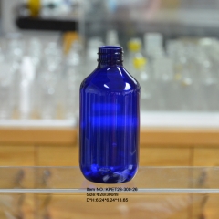  300ml 10oz garrafa de animal de estimação azul