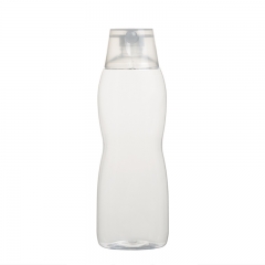 Forma de cabaça pequena garrafa de cintura pequena 500ml Vazio 16oz Garrafa de estimação cosmética para xampu