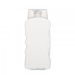 Garrafa de xampu em forma de onda lateral 400ml 