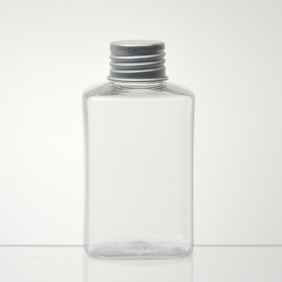 frascos quadrados plásticos claros