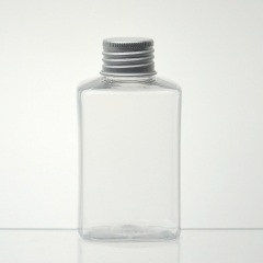 frascos quadrados plásticos claros