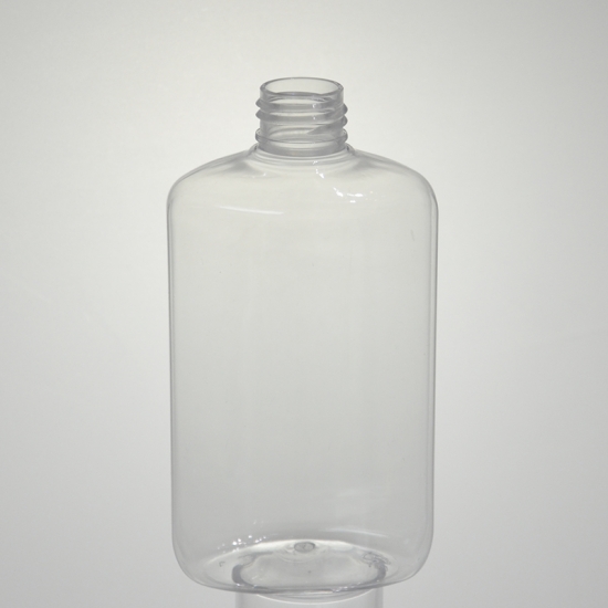 255ml garrafa de água quadrada plana vazia de plástico