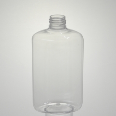 255ml garrafa de água quadrada plana vazia de plástico