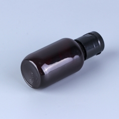 botella cosmética ámbar
